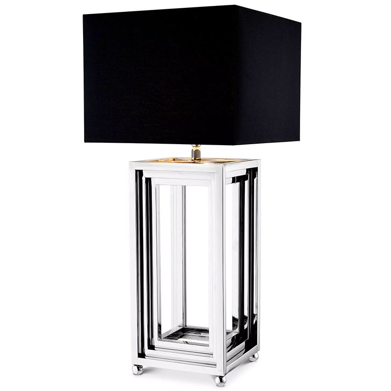 Настольная лампа Eichholtz Table Lamp Menaggio Nickel Черный Никель Настольная лампа Eichholtz Table Lamp Menaggio Nickel Черный Никель в Твери | Loft Concept