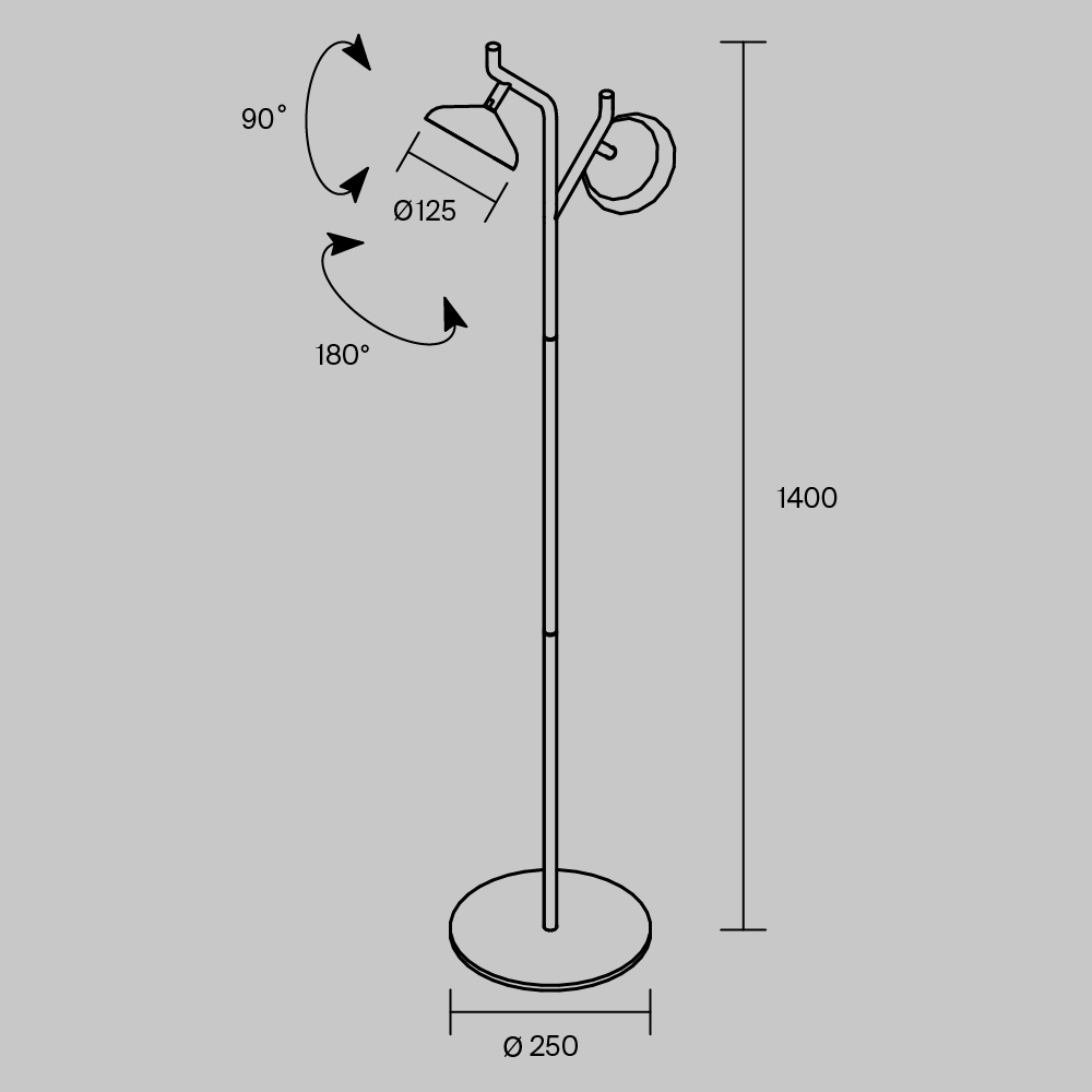 Напольный светильник Vita 3000К 18Вт в Твери
