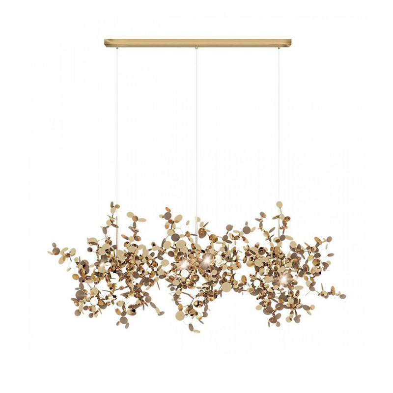 Люстра Terzani Argent Suspension Linear Gold длина 85 см Золотой Люстра Terzani Argent Suspension Linear Gold длина 85 см Золотой в Твери | Loft Concept