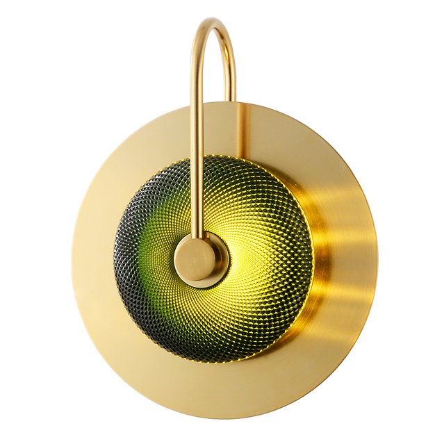Бра Green Disk One Зеленый Латунь Бра Green Disk One Зеленый Латунь в Твери | Loft Concept