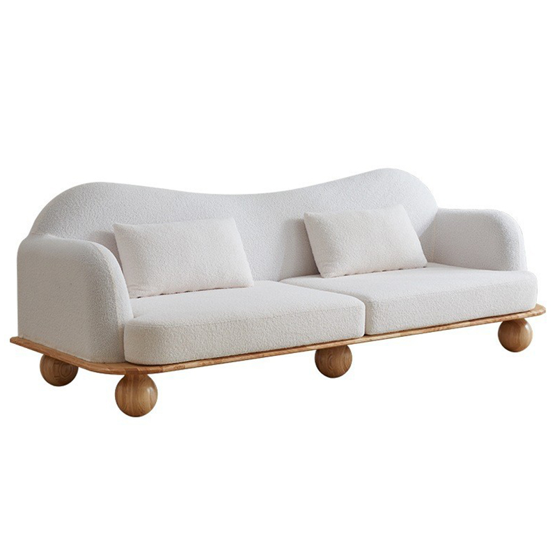 Диван Gould Wooden Forms Sofa Коричневый Белый Диван Gould Wooden Forms Sofa Коричневый Белый в Твери | Loft Concept