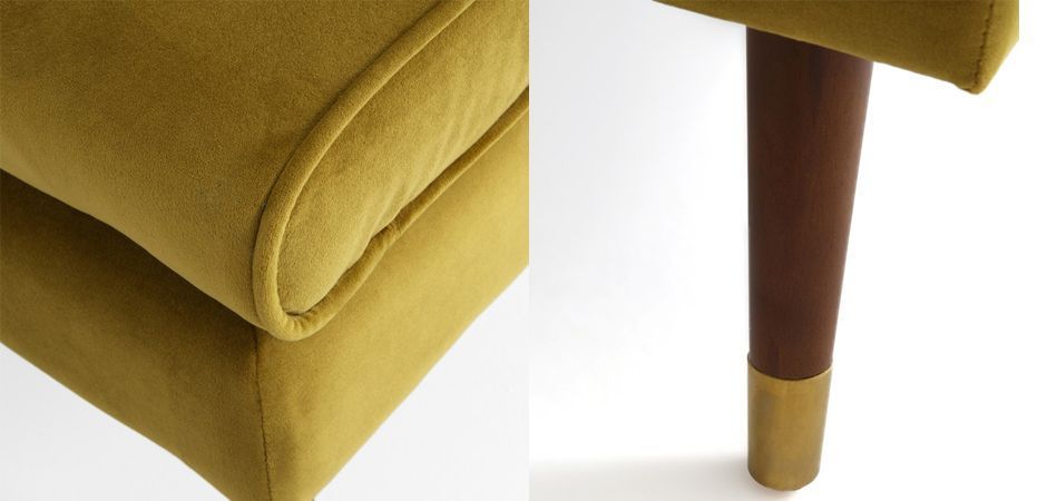 Пуф Classic Furniture горчичный - фото №1