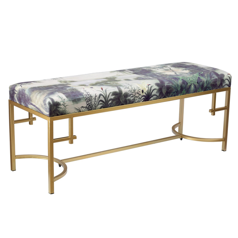 Банкетка Tropics Furniture Зеленый Зеленый шалфей Малахит (зеленый) Золотой Банкетка Tropics Furniture Зеленый Зеленый шалфей Малахит (зеленый) Золотой в Твери | Loft Concept