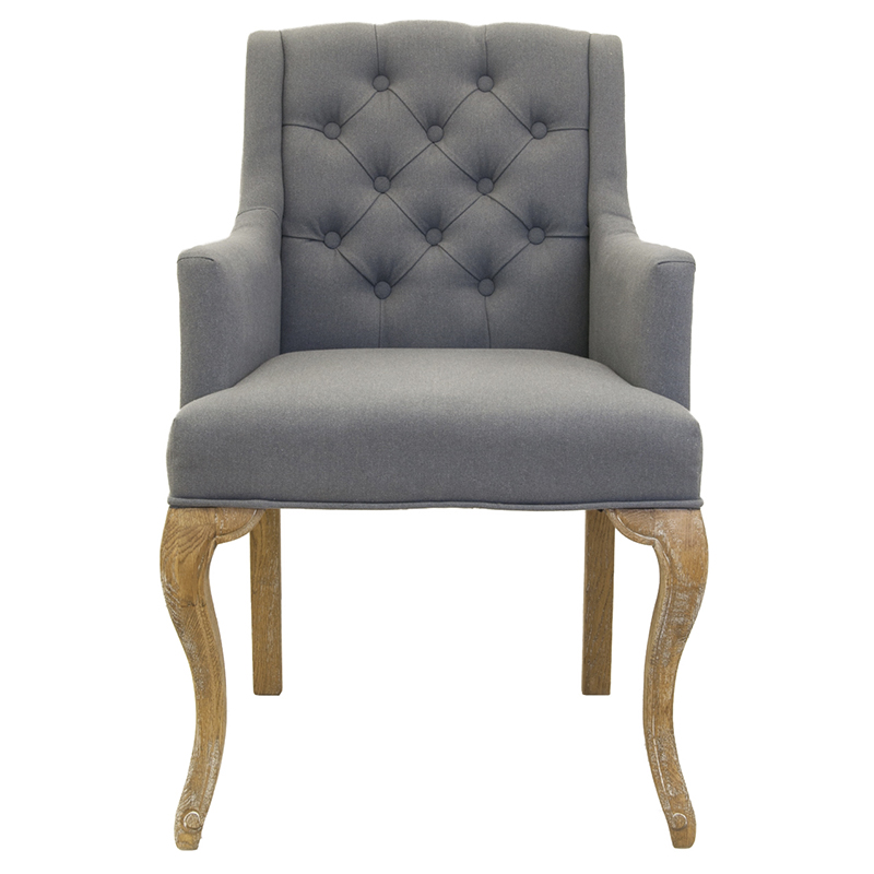 Кресло Mason Classical Armchair grey flax Серый Коричневый Кресло Mason Classical Armchair grey flax Серый Коричневый в Твери | Loft Concept