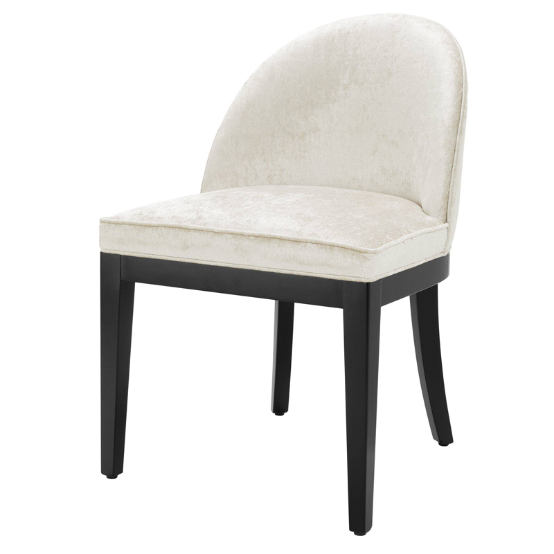 Стул Eichholtz Dining Chair Fallon Mirage off-white Белый Черный Стул Eichholtz Dining Chair Fallon Mirage off-white Белый Черный в Твери | Loft Concept