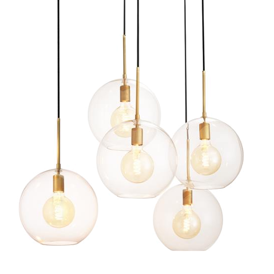 Люстра Chandelier Tango 5 light Латунь Античная полированная Темная бронза Прозрачное Стекло Люстра Chandelier Tango 5 light Латунь Античная полированная Темная бронза Прозрачное Стекло в Твери | Loft Concept