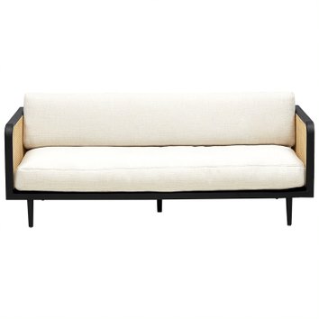 Диван Rattan Decor Sofa and Black ivory ( слоновая кость ) Черный Диван Rattan Decor Sofa and Black ivory ( слоновая кость ) Черный в Твери | Loft Concept