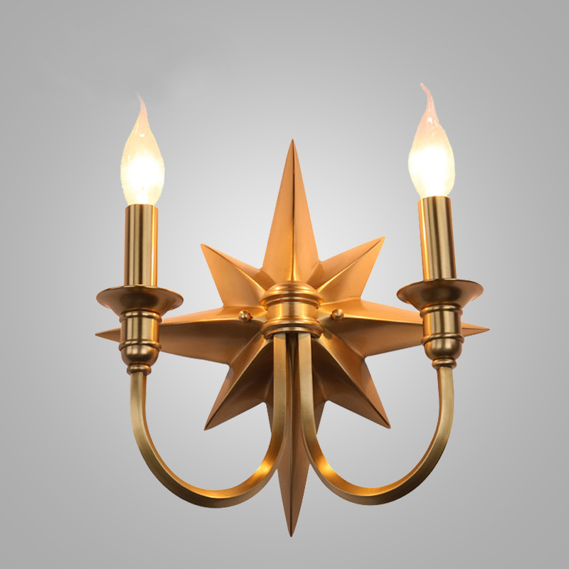 Бра Base Star Wall lamp Double Латунь Бра Base Star Wall lamp Double Латунь в Твери | Loft Concept