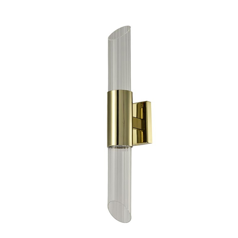 Бра Glass Rod Light gold Глянцевое золото Прозрачное Стекло Бра Glass Rod Light gold Глянцевое золото Прозрачное Стекло в Твери | Loft Concept