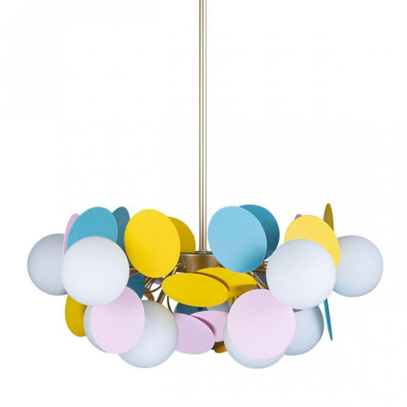 Люстра MATISSE Chandelier multicolor 10 ламп Мульти Золотой Люстра MATISSE Chandelier multicolor 10 ламп Мульти Золотой в Твери | Loft Concept