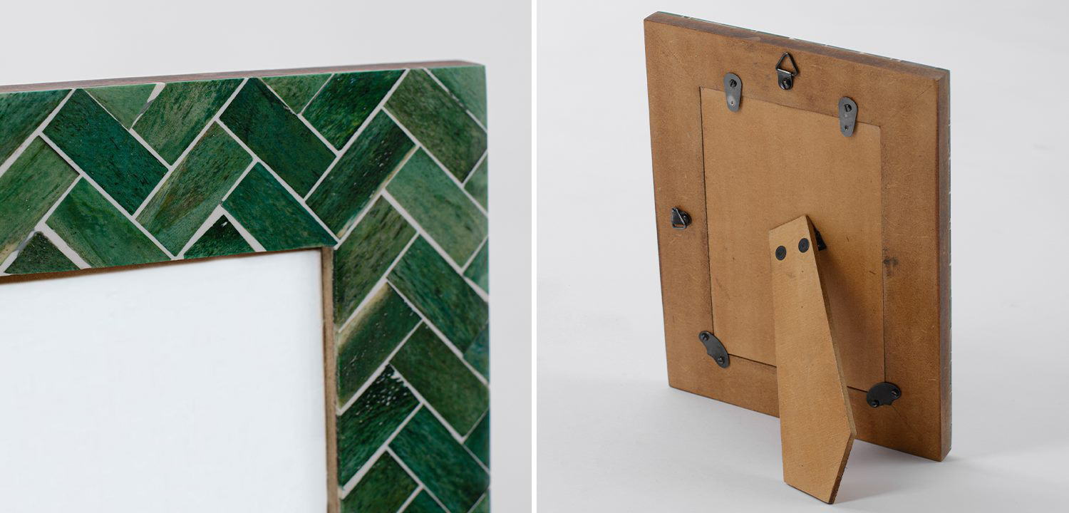 Фоторамка кость Green Indian Bone Inlay photo frame - фото №1