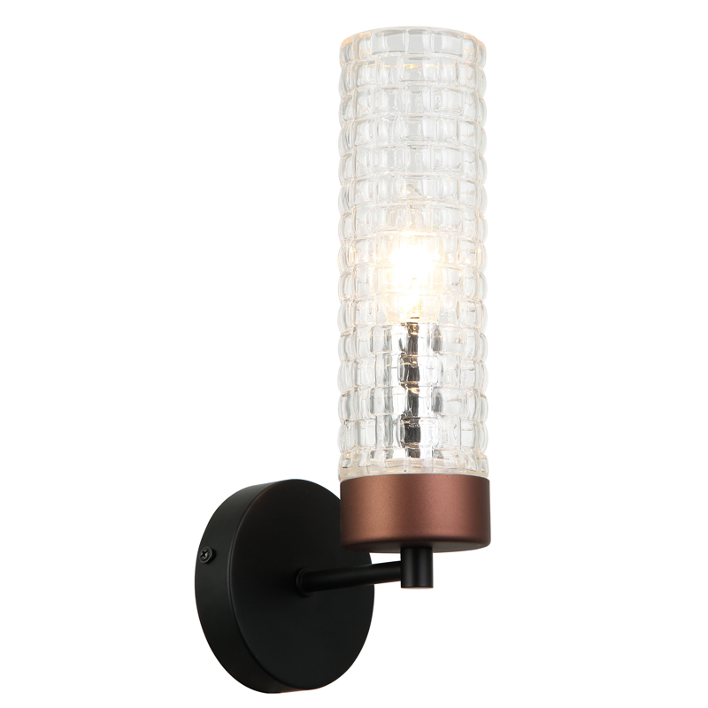 Бра Otes Sconce Черный Коричневый Прозрачный Бра Otes Sconce Черный Коричневый Прозрачный в Твери | Loft Concept