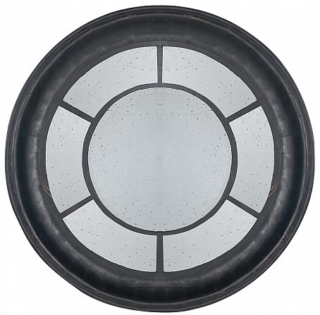 Зеркало настенное состаренное Black Round Window Черный Зеркало настенное состаренное Black Round Window Черный в Твери | Loft Concept