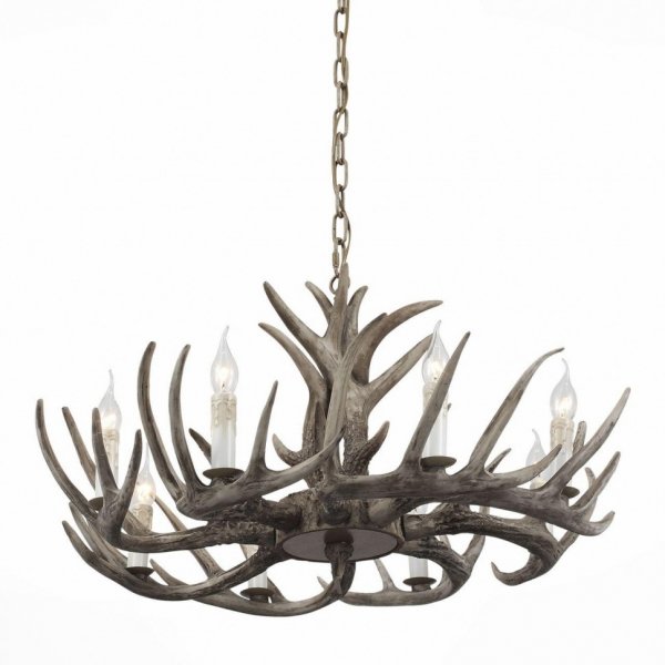Люстра Hornland Chandelier 8 Grey Серый Люстра Hornland Chandelier 8 Grey Серый в Твери | Loft Concept