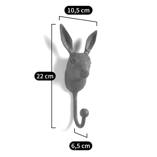 Настенный крючок в виде зайца Hare Wall Hook Pink в Твери