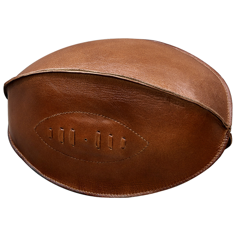 Аксессуар мяч для регби Leather Rugby Ball Коричневый Аксессуар мяч для регби Leather Rugby Ball Коричневый в Твери | Loft Concept