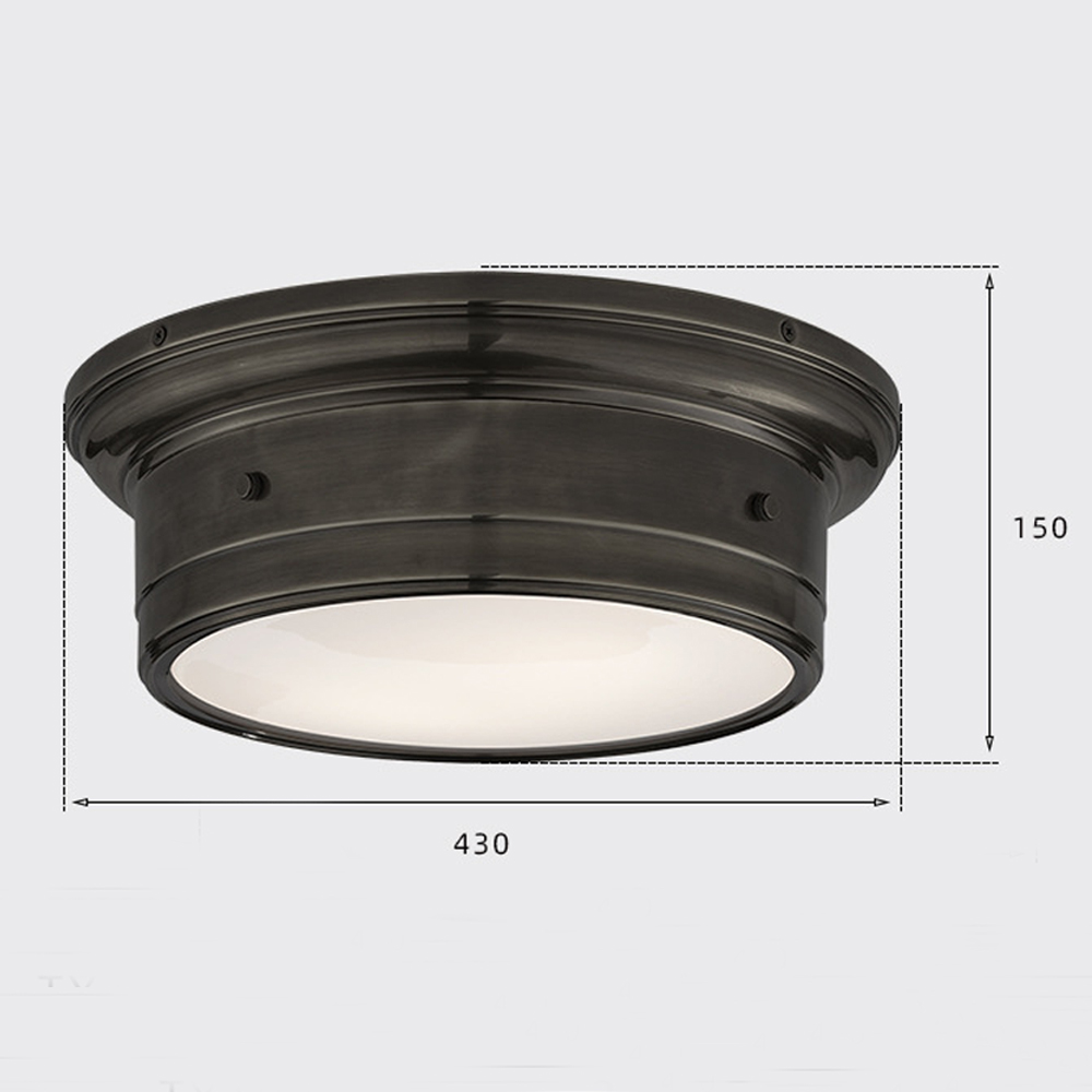 Потолочный светильник круглый черного цвета Modern Simple Ceiling Light в Твери