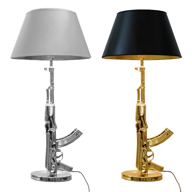 Настольная лампа ружье Flos Guns Table Lamp Серебряный Золотой Настольная лампа ружье Flos Guns Table Lamp Серебряный Золотой в Твери | Loft Concept