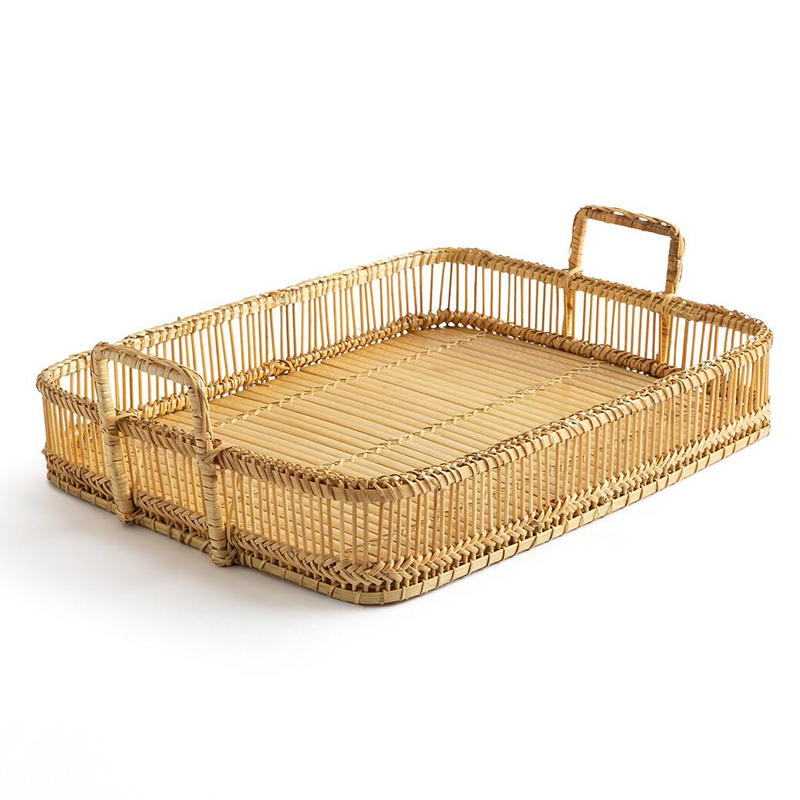 Поднос Wicker Bamboo Rattan Бежевый Поднос Wicker Bamboo Rattan Бежевый в Твери | Loft Concept