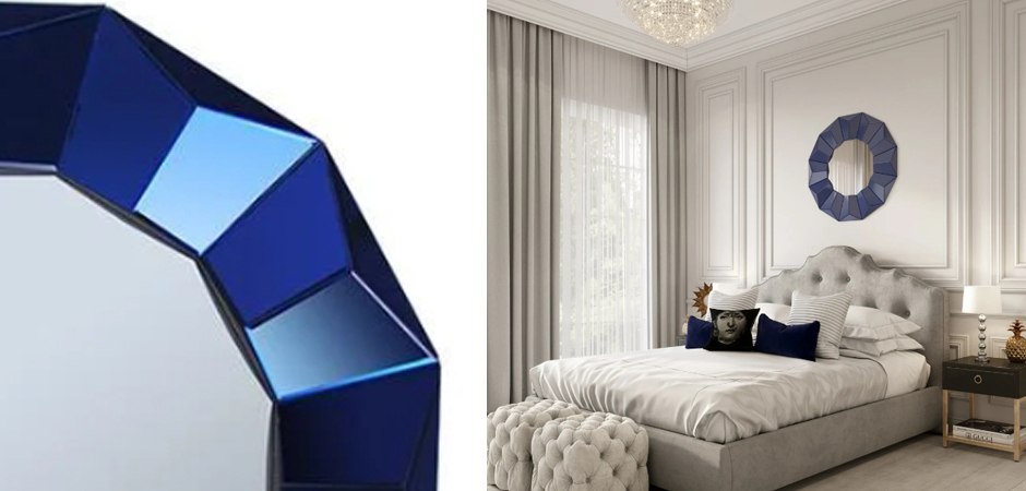 Зеркало Blue Wall Mirror Зеркало Blue Wall Mirror - Loft-Concept в Твери