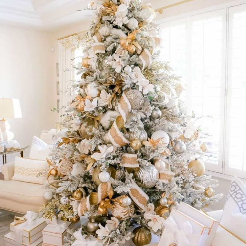Дизайнерская Елка Премиум с Золотым Декором Christmas Tree Golden Tale Кремовый Белый Золотой Дизайнерская Елка Премиум с Золотым Декором Christmas Tree Golden Tale Кремовый Белый Золотой в Твери | Loft Concept