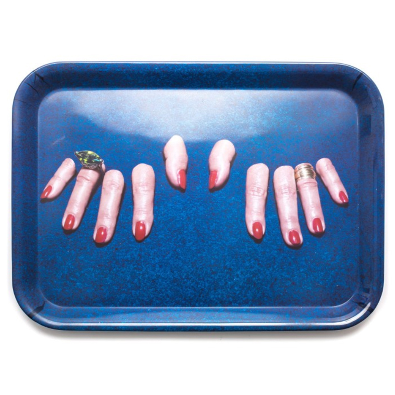 Поднос Seletti Tray Fingers Синий Поднос Seletti Tray Fingers Синий в Твери | Loft Concept