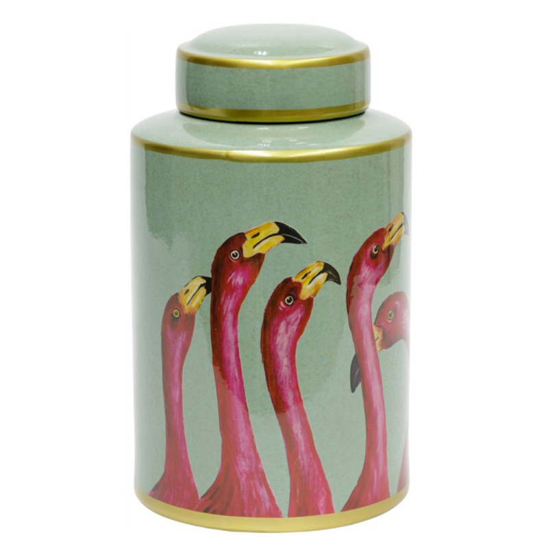 Ваза Flamingo Vase Розовый Бирюзовый Золотой в Твери | Loft Concept 