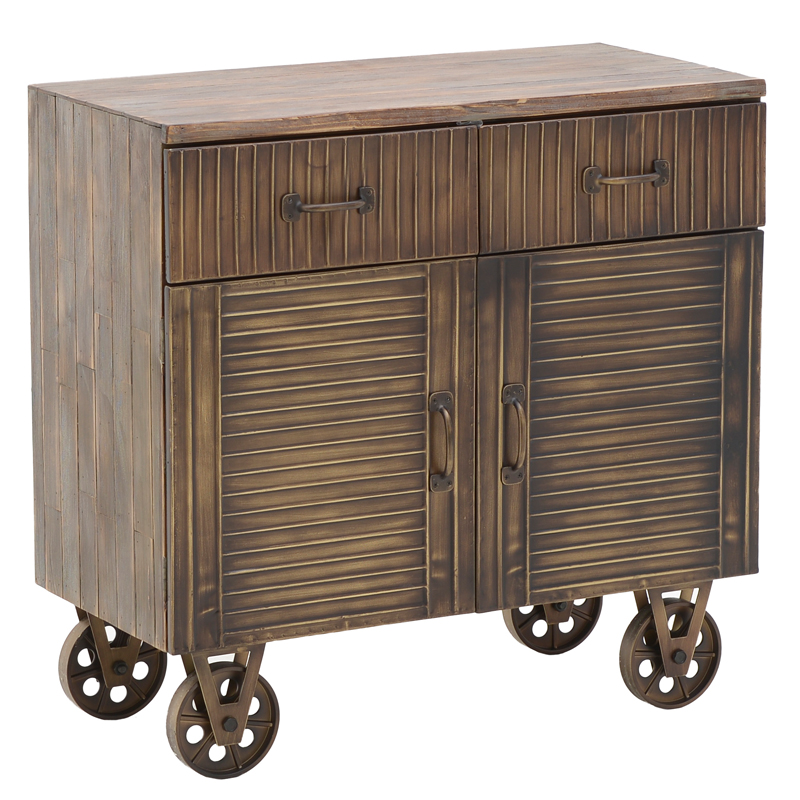 Комод в стиле Лофт на колёсах Mojens Loft Chest of Drawers Темная бронза Коричневый винтаж Комод в стиле Лофт на колёсах Mojens Loft Chest of Drawers Темная бронза Коричневый винтаж в Твери | Loft Concept