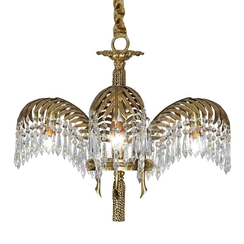 Люстра CHANDELIER HILDEBRANDT S Латунь Прозрачное Стекло Люстра CHANDELIER HILDEBRANDT S Латунь Прозрачное Стекло в Твери | Loft Concept