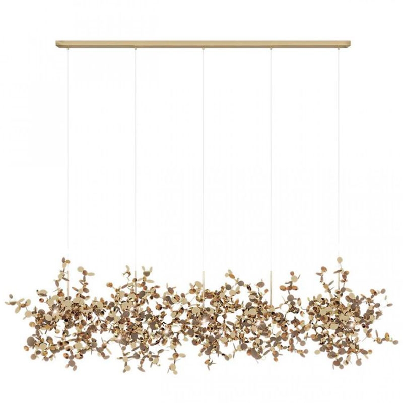 Люстра Terzani Argent Suspension Linear Gold длина 150 см Золотой Люстра Terzani Argent Suspension Linear Gold длина 150 см Золотой в Твери | Loft Concept
