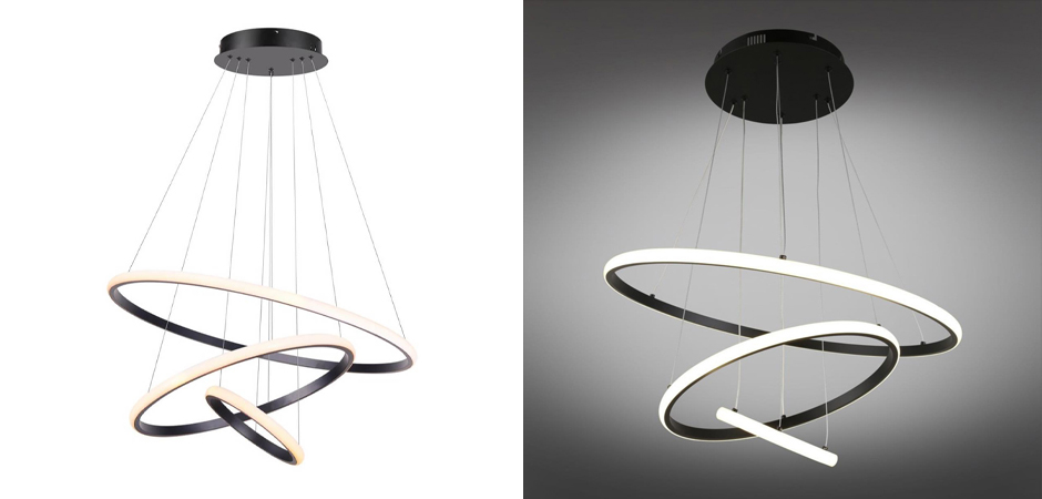 Люстра Ring Horizontal Trio black 60+40+20 Люстра Ring Horizontal Trio black 60+40+20 - Loft-Concept в Твери