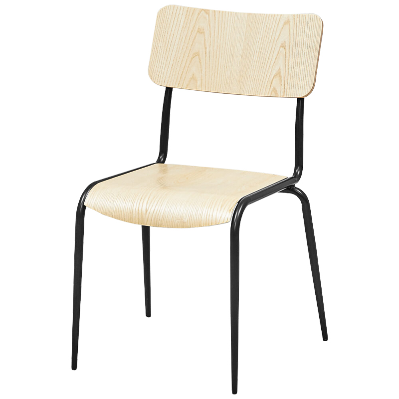 Стул Joshua Loft Stool light Древесина Черный Стул Joshua Loft Stool light Древесина Черный в Твери | Loft Concept