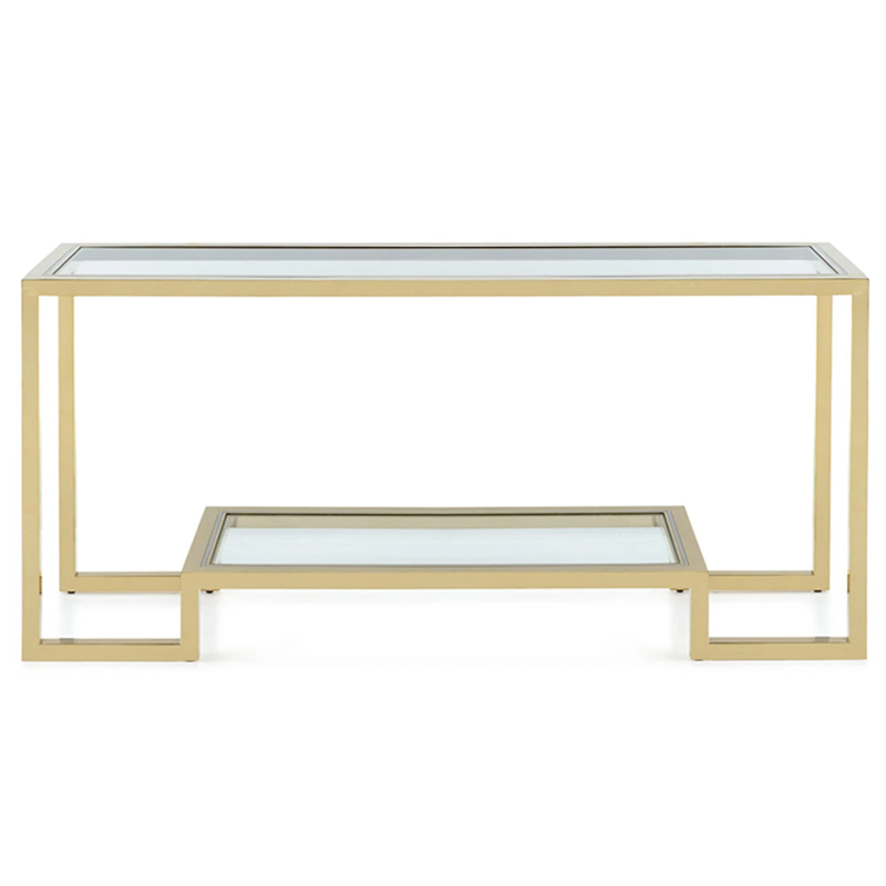 Emma Console Глянцевое золото Прозрачное Стекло в Твери | Loft Concept 