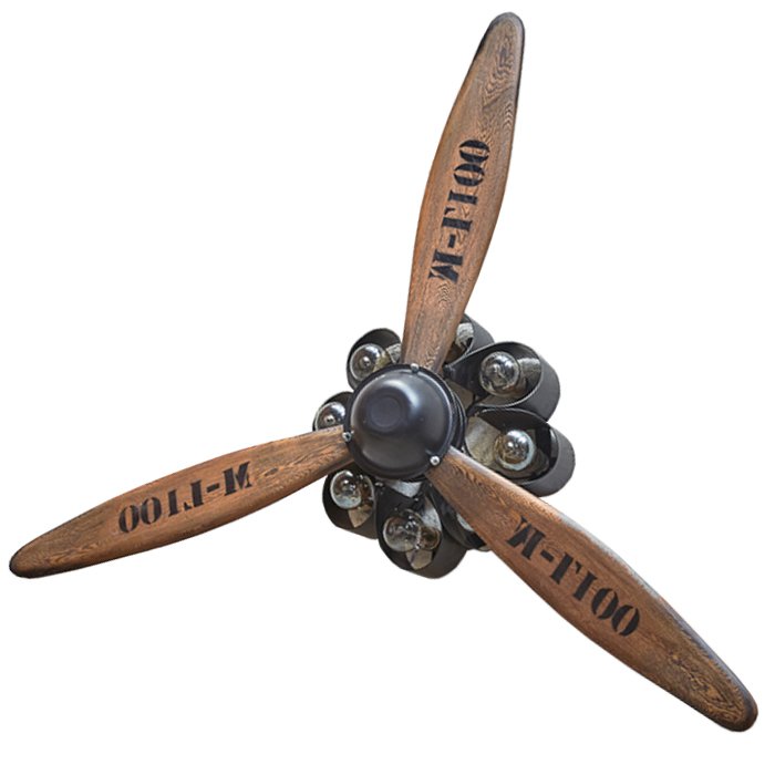 Бра пропеллер Wood Propeller Wall Lamp Графит Дуб темный Бра пропеллер Wood Propeller Wall Lamp Графит Дуб темный в Твери | Loft Concept