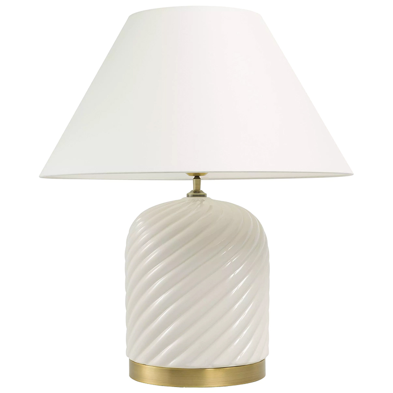 Настольная лампа Eichholtz Table Lamp Savona Кремовый Латунь Настольная лампа Eichholtz Table Lamp Savona Кремовый Латунь в Твери | Loft Concept