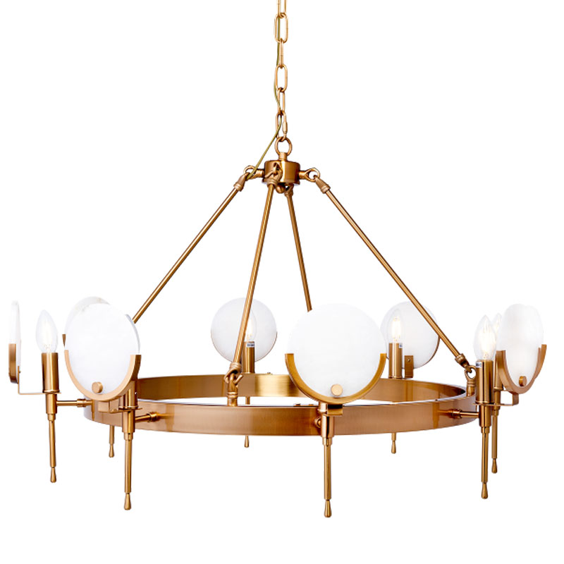Люстра Levanzo Chandelier 85 Золотой Белое матовое стекло Люстра Levanzo Chandelier 85 Золотой Белое матовое стекло в Твери | Loft Concept