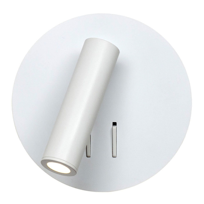 Настенный спот White Circle Spot Wall Lamp Белый в Твери | Loft Concept 