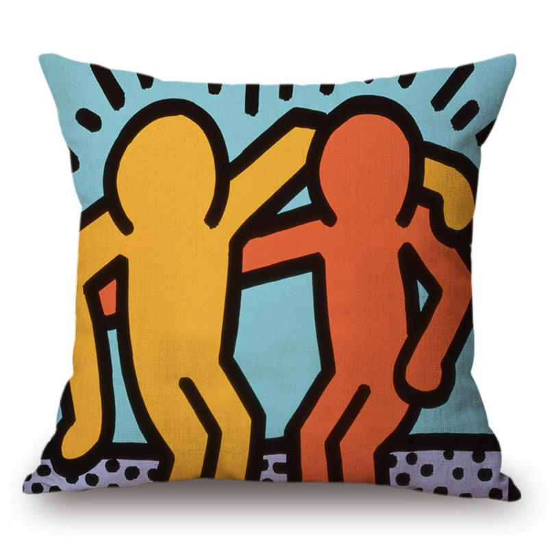 Подушка Keith Haring 6 Мульти Подушка Keith Haring 6 Мульти в Твери | Loft Concept