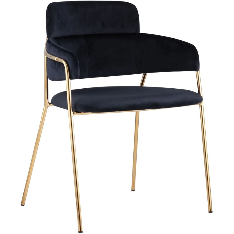 Polina chair Тёмно-синий Велюр Темно-синий Золотой Polina chair Тёмно-синий Велюр Темно-синий Золотой в Твери | Loft Concept