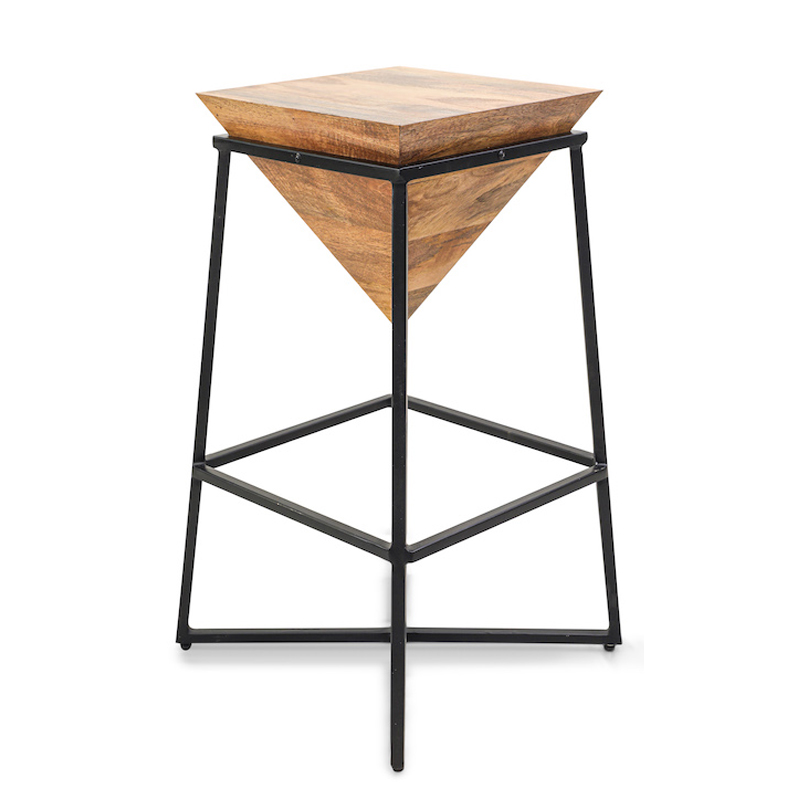 Приставной стол Inverted Pyramid Side Table light Черный Бежевый Приставной стол Inverted Pyramid Side Table light Черный Бежевый в Твери | Loft Concept