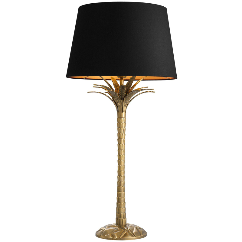 Настольная лампа Eichholtz Table Lamp Palm Harbor Латунь Черный Настольная лампа Eichholtz Table Lamp Palm Harbor Латунь Черный в Твери | Loft Concept