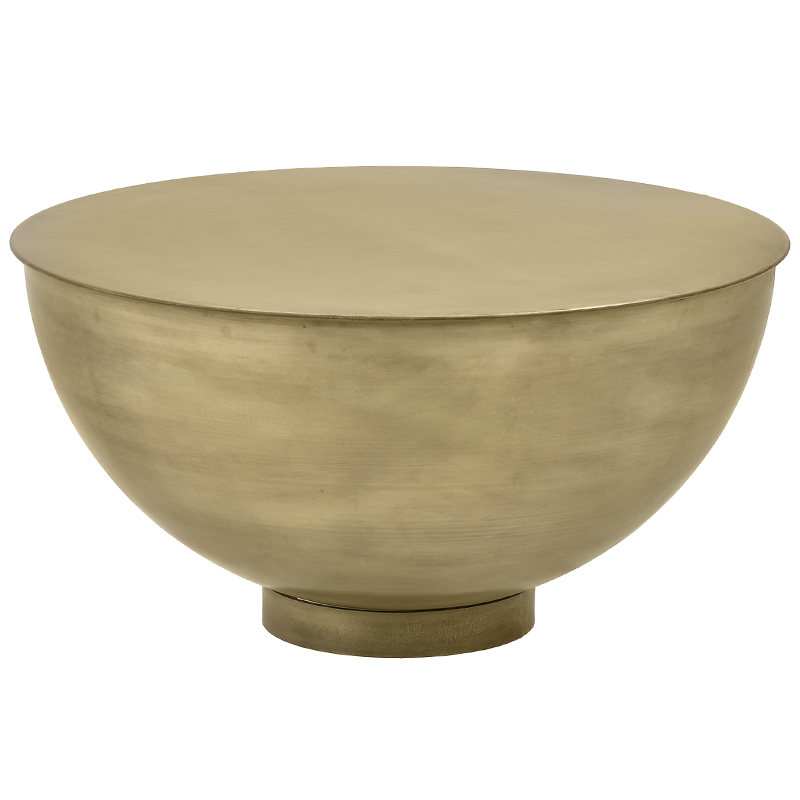 Круглый кофейный стол Modern Metal Caldron Coffee Table Золотой Круглый кофейный стол Modern Metal Caldron Coffee Table Золотой в Твери | Loft Concept