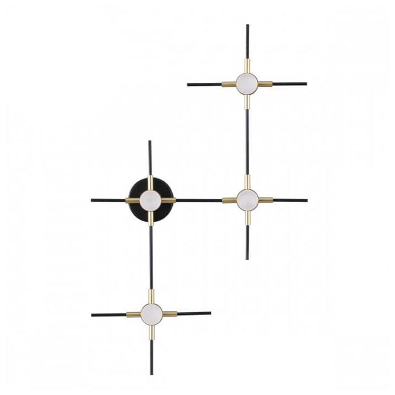 Бра Ake Sconce Черный Белый Золотой Бра Ake Sconce Черный Белый Золотой в Твери | Loft Concept