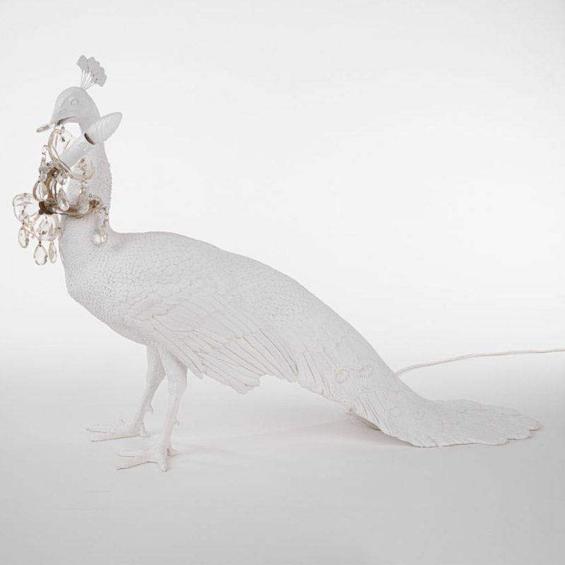 Настольная лампа Seletti Peacock Led Lamp Белый Настольная лампа Seletti Peacock Led Lamp Белый в Твери | Loft Concept