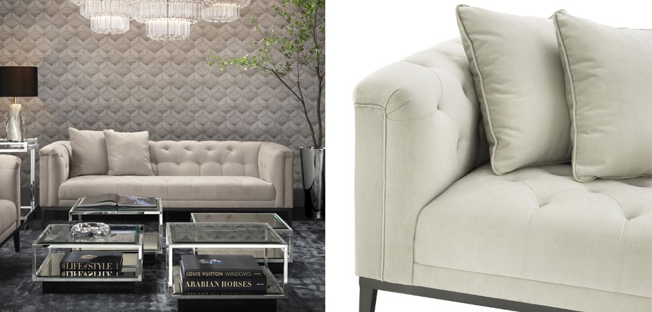 Диван Eichholtz Sofa Cesare Beige Диван Eichholtz Sofa Cesare Beige - Loft-Concept в Твери