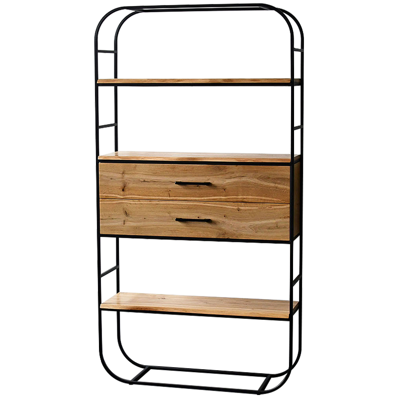 Стеллаж Glenn Industrial Metal Rust Two Drawers Rack Древесина Черный Стеллаж Glenn Industrial Metal Rust Two Drawers Rack Древесина Черный в Твери | Loft Concept