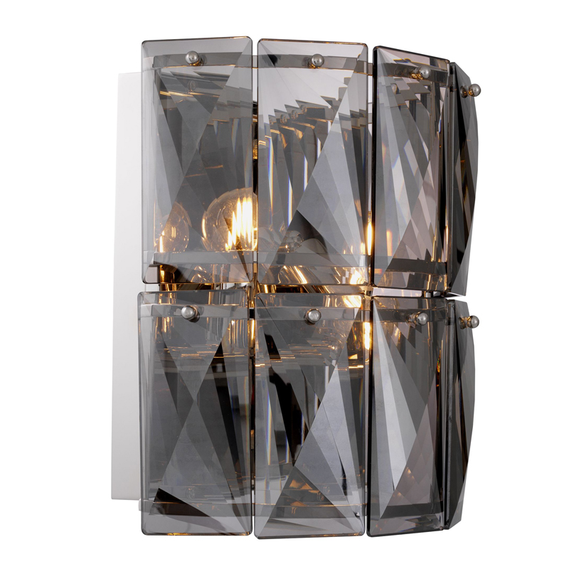 Бра Wall Lamp Amazone smoke Никель Стекло Смок Бра Wall Lamp Amazone smoke Никель Стекло Смок в Твери | Loft Concept