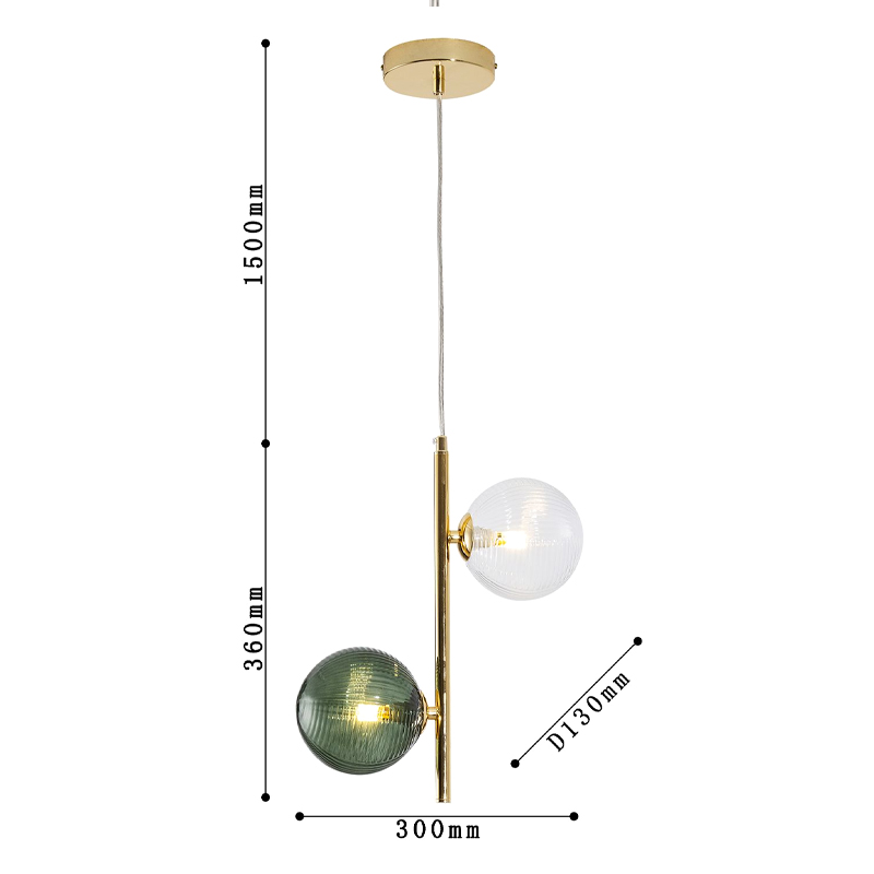 Подвесной светильник Bolle Multi Color hanging 2 lamp Подвесной светильник Bolle Multi Color hanging 2 lamp в Твери
