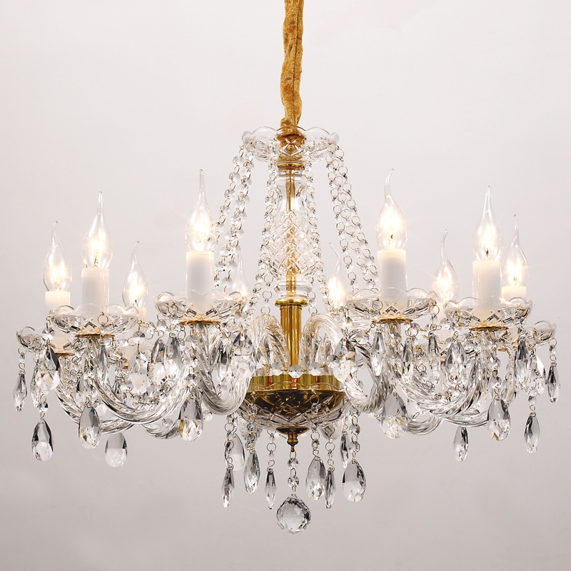 Люстра Megane Chandelier Прозрачный Глянцевое золото Люстра Megane Chandelier Прозрачный Глянцевое золото в Твери | Loft Concept