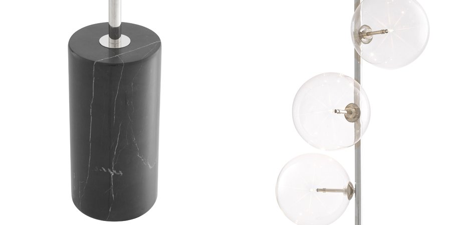 Торшер Eichholtz Floor Lamp Tempo Nickel Торшер Eichholtz Floor Lamp Tempo Nickel - Loft-Concept в Твери